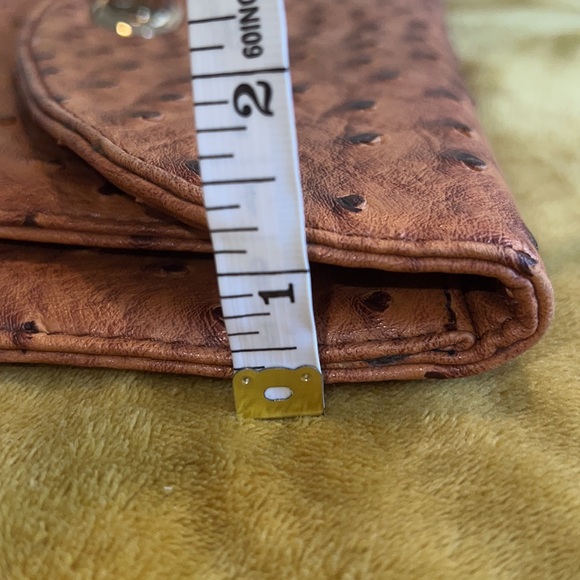Street Level Ostrich Clutch - Picture 6 of 9